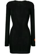 Heron Preston Fitted Sheer Dress - Black