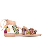 Mabu 'alkidameia' Boho Sandals - Nude & Neutrals