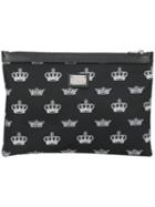 Dolce & Gabbana Crown Print Clutch