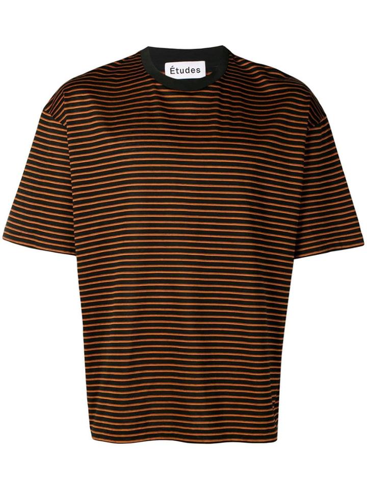 Études Museum Striped T-shirt - Black