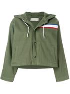 Être Cécile Stripe Detail Hooded Jacket - Green