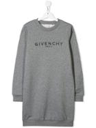 Givenchy Kids Logo Jumper Dress - Grey