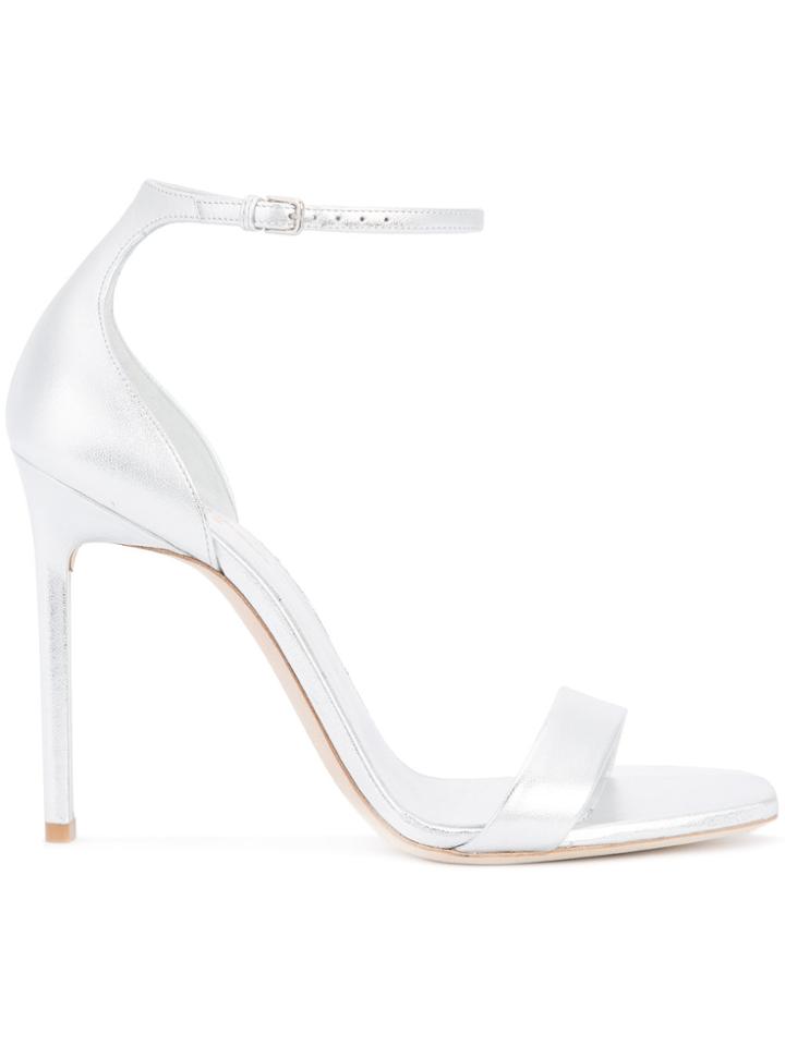 Saint Laurent Strapped Sandals - Metallic