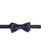 Burberry Geometric Jacquard Bow Tie - Blue