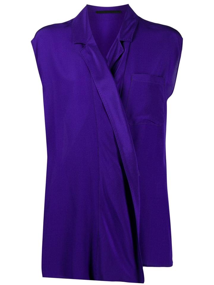 Haider Ackermann Wrap Front Shirt - Purple