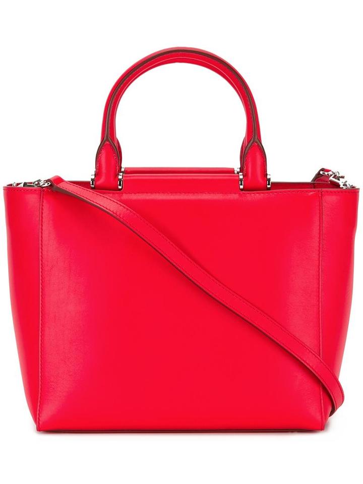 Max Mara - Double Carry Tote Bag - Women - Leather - One Size, Women's, Red, Leather