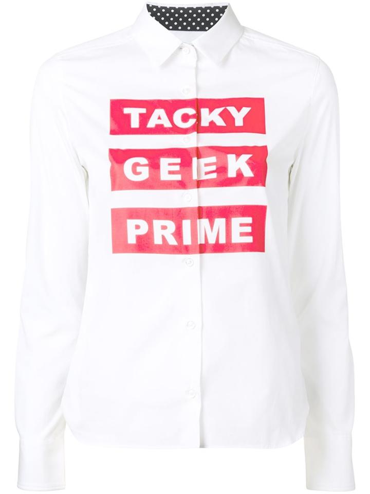 Guild Prime 'tacky Geek Prime' Shirt, Women's, Size: 36, White, Cotton