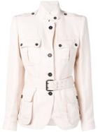 Tom Ford Belted Single-breasted Jacket - Pink