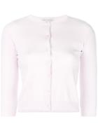 Autumn Cashmere Button Fitted Cardigan - Pink