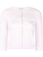 Autumn Cashmere Button Fitted Cardigan - Pink