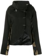 Romeo Gigli Pre-owned 1998 Jacquard Details Asymmetric Jacket - Black