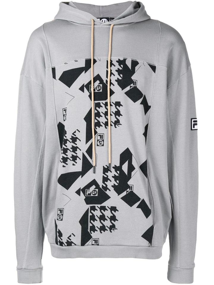 Liam Hodges Printed Hoodie - Grey