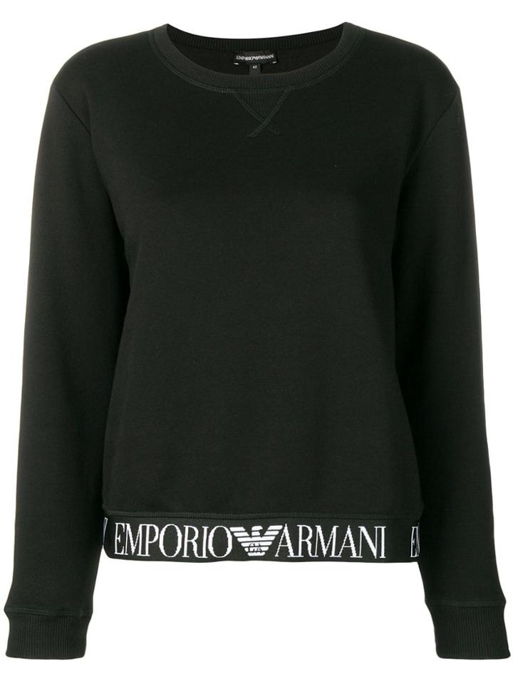 Emporio Armani Branded Band Sweatshirt - Black