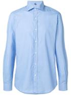 Fay Cutaway Collar Shirt - Blue