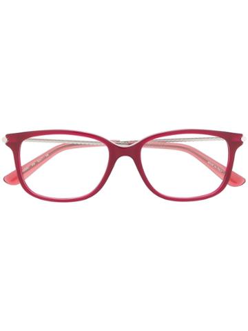 Bottega Veneta Eyewear Square Frame Glasses - Red