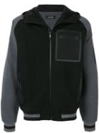 Ermenegildo Zegna Contrast Zipped Jacket - Black