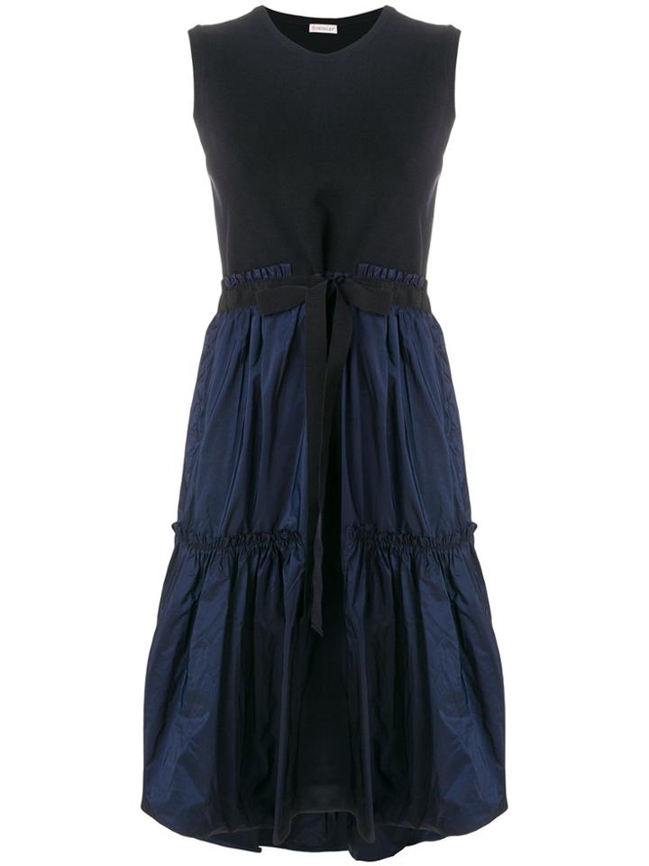 Moncler Tiered Hem Sleeveless Dress - Blue