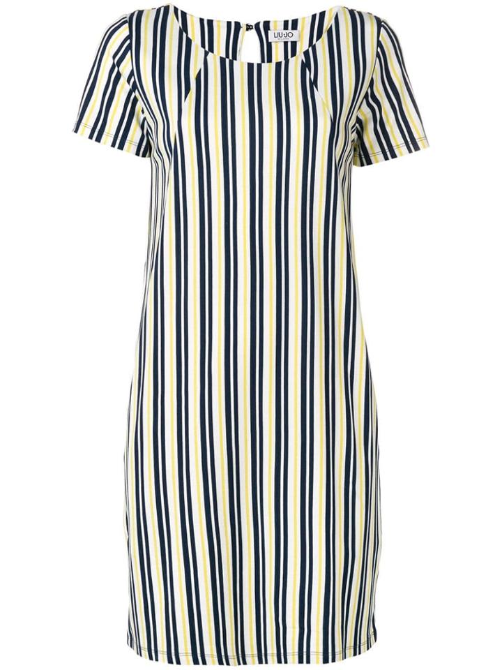 Liu Jo Striped Shift Dress - Blue