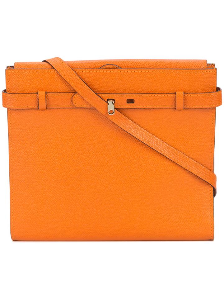 Valextra Flap Crossbody Bag - Yellow & Orange