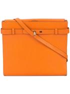 Valextra Flap Crossbody Bag - Yellow & Orange