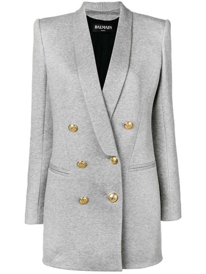 Balmain Dauble Breasted Dress - Grey
