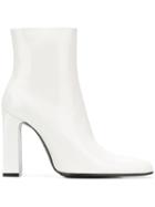 Balenciaga Round Ankle Boots - White
