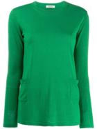 's Max Mara Classic Pullover With Pockets - Green
