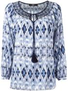 Steffen Schraut Patterned Blouse, Women's, Size: 38, Blue, Viscose