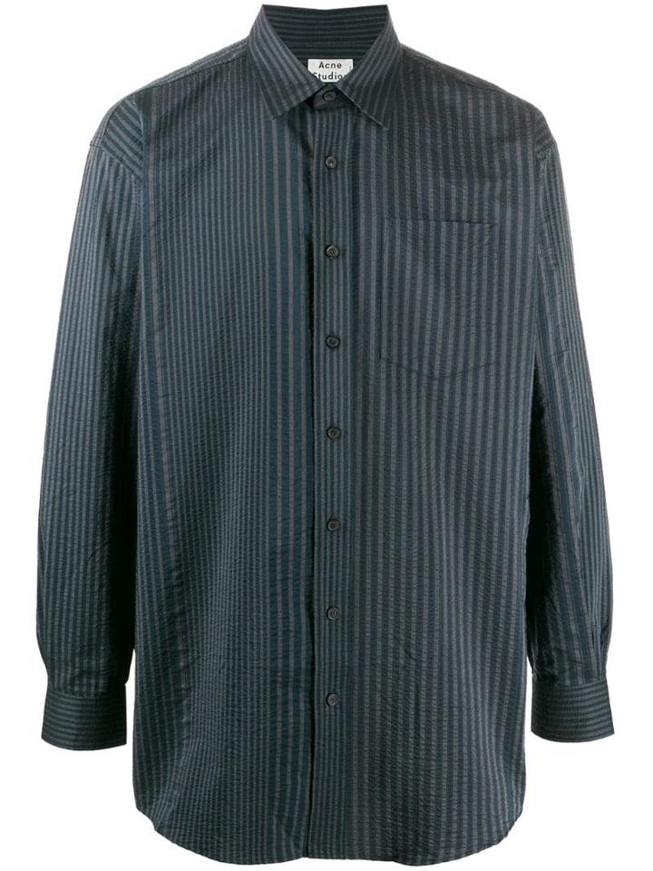 Acne Studios Atlent Striped Shirt - Blue