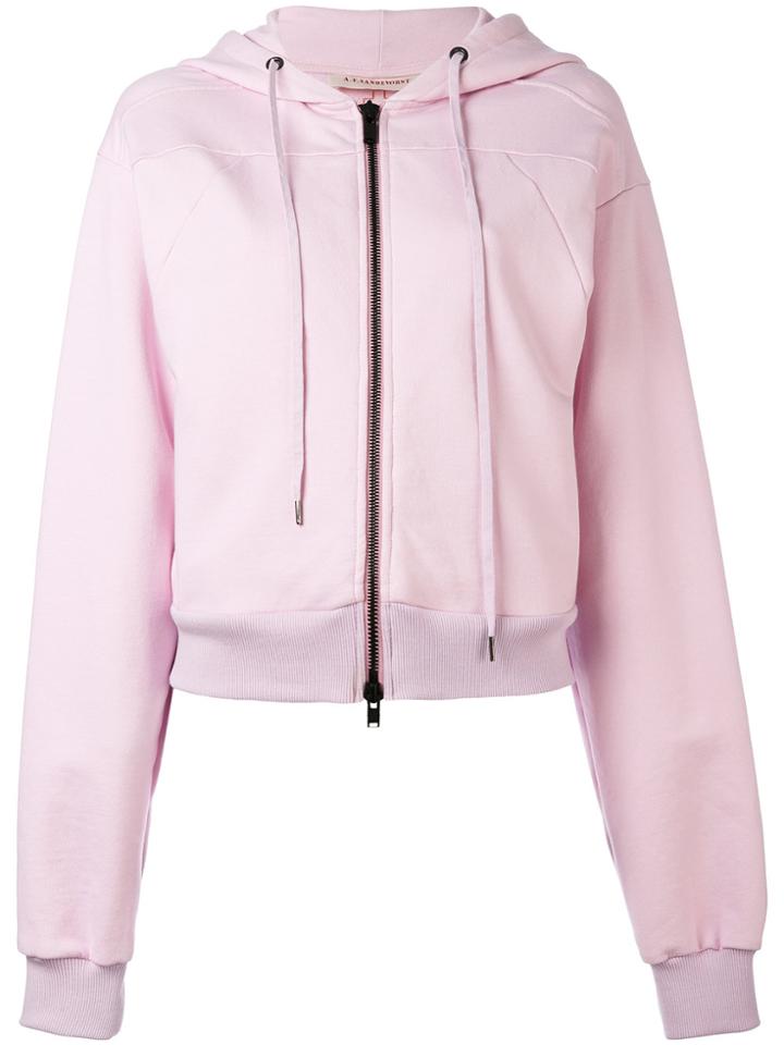 A.f.vandevorst Zip Hoodie - Pink & Purple
