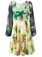 Isolda Floral Print Silk Dress, Women's, Size: 40, Silk