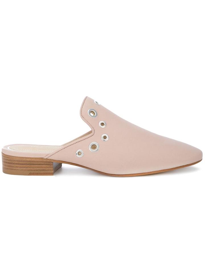 Rag & Bone Eyelet Detail Mules - Neutrals