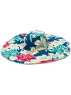 Etro Floral Print Sun Hat - Blue