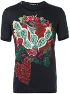 Dolce & Gabbana Western Print T-shirt, Men's, Size: 44, Black, Cotton