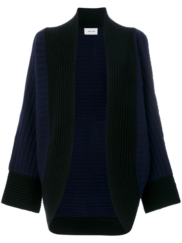 Michel Klein Open Front Cardigan - Blue