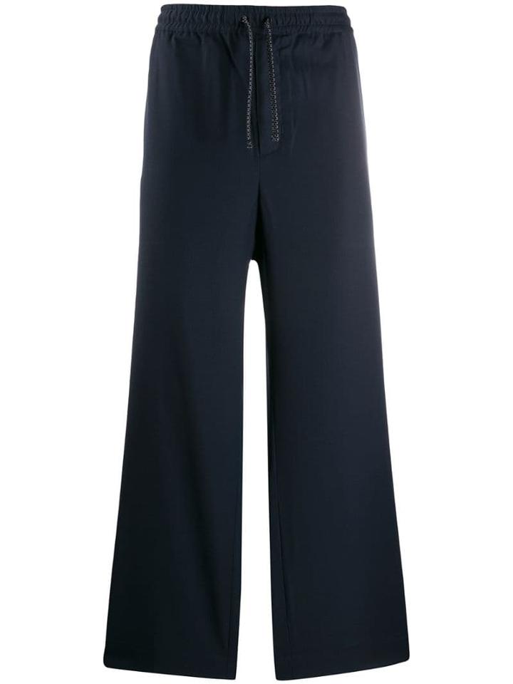 Qasimi Drawstring Waist Trousers - Blue