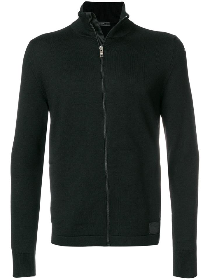 Prada Zip Cardigan - Black