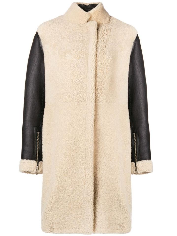 3.1 Phillip Lim Shearling Coat - Black