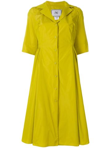 Jorge Vazquez Flared Shirt Dress - Yellow & Orange