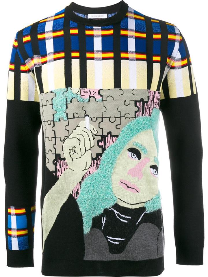 Jw Anderson Puzzle Graphic Jumper - Multicolour
