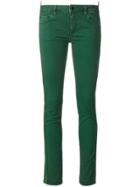 Off-white Skinny Side Stripe Jeans - Green