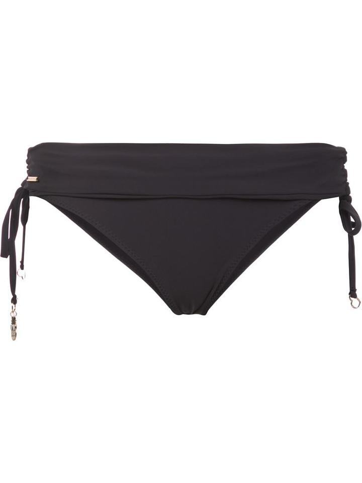 Stella Mccartney 'timeless Basics' Side-tied Bikini Bottom, Women's, Size: Small, Black, Nylon/spandex/elastane/polyester
