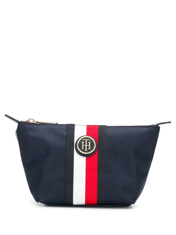Tommy Hilfiger Contrast Stripe Make-up Bag - Blue