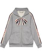 Gucci Gucci Stripe Zip Up Sweatshirt - Grey