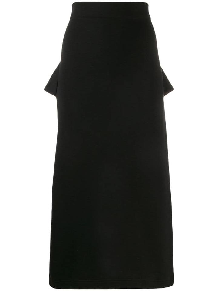 Mcq Alexander Mcqueen Deconstructed Straight Skirt - Black