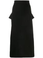 Mcq Alexander Mcqueen Deconstructed Straight Skirt - Black