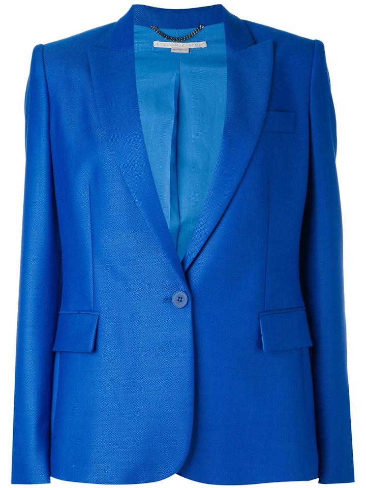 Stella Mccartney - Iris Blazer - Women - Cotton/viscose/wool - 42, Blue, Cotton/viscose/wool