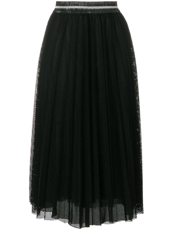 Luisa Cerano Pleated Skirt - Black