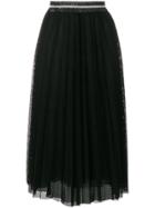 Luisa Cerano Pleated Skirt - Black