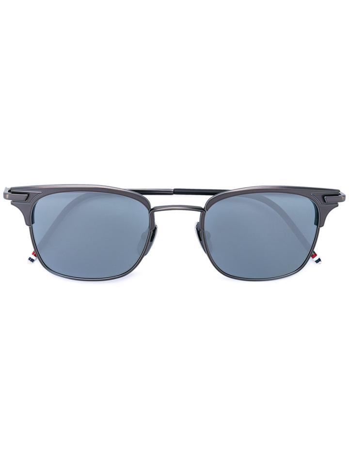Thom Browne - Square Frame Sunglasses - Unisex - Acetate/metal - 49, Grey, Acetate/metal